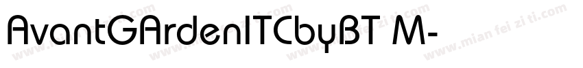 AvantGArdenITCbyBT M字体转换
